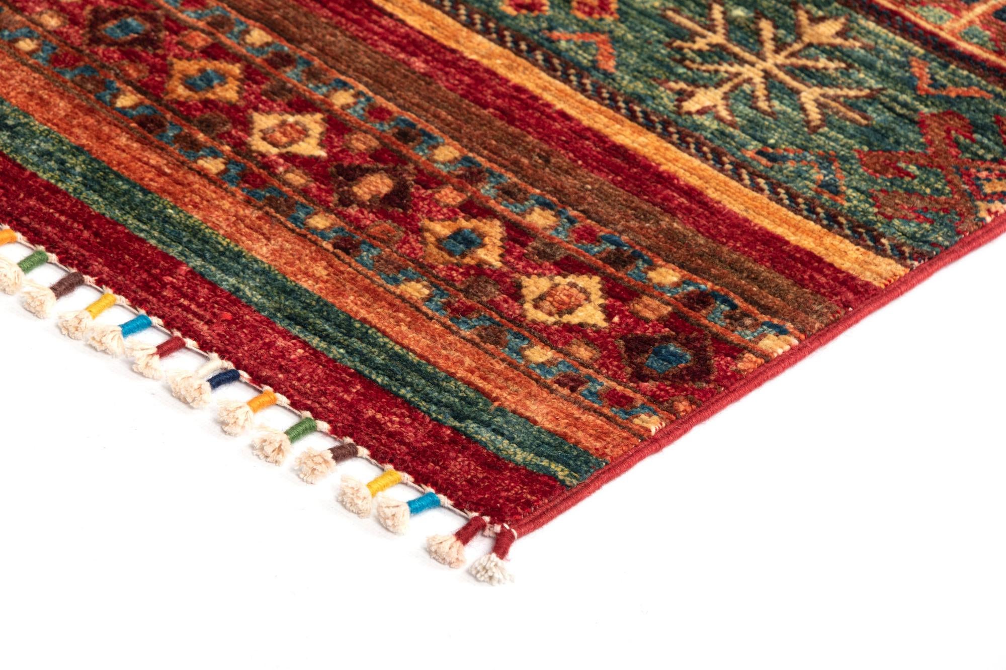 5' 8 x 8' Torkman Wool Rug