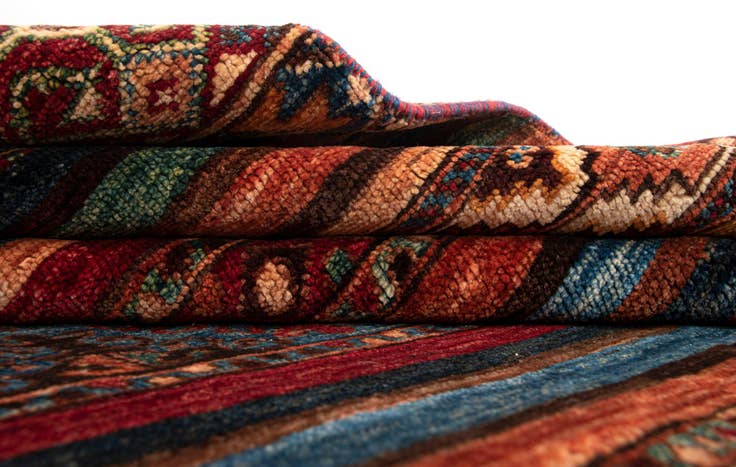 Detail image of 5' 8 x 8' Torkman Wool Rug