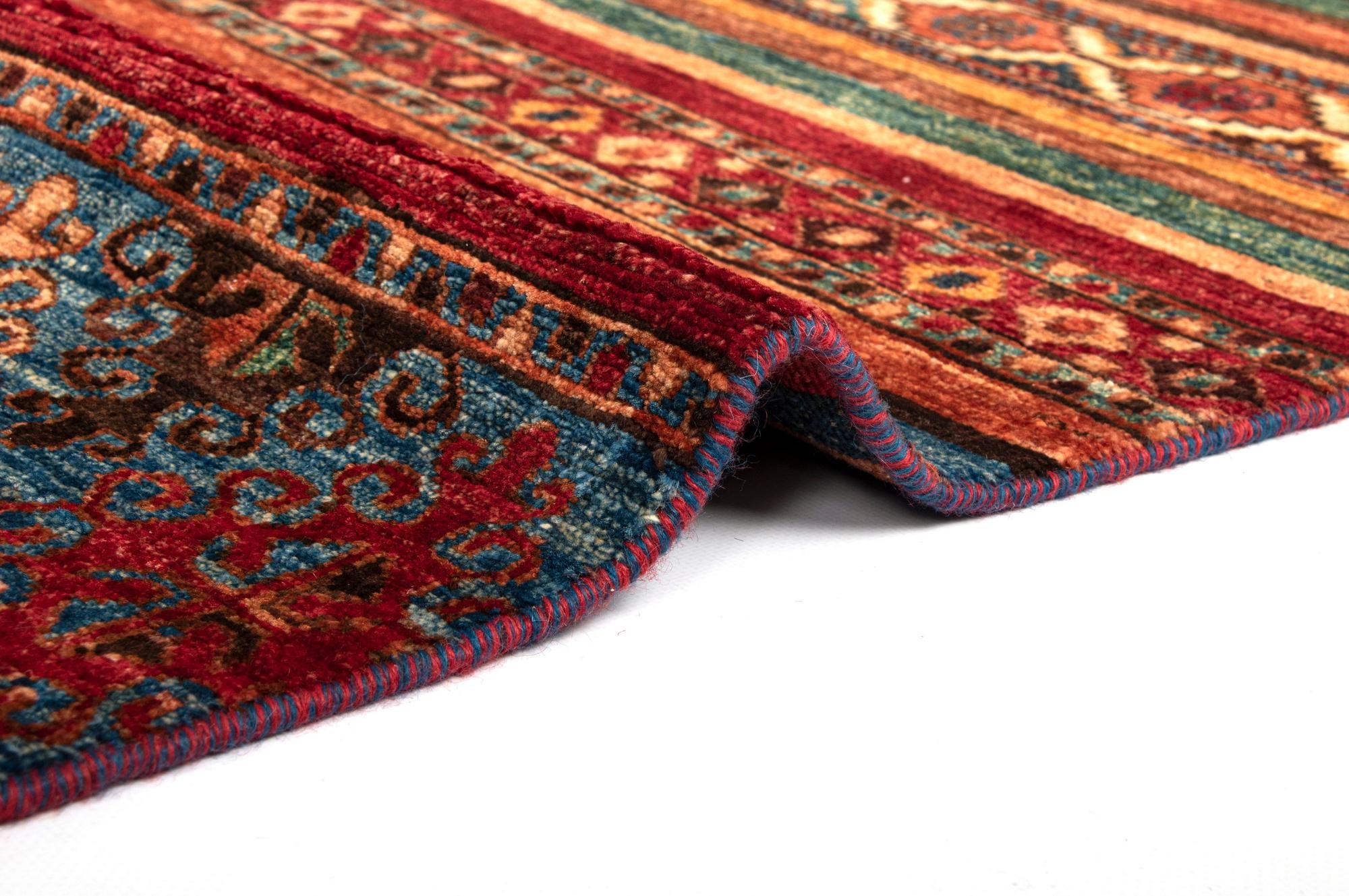 5' 8 x 8' Torkman Wool Rug