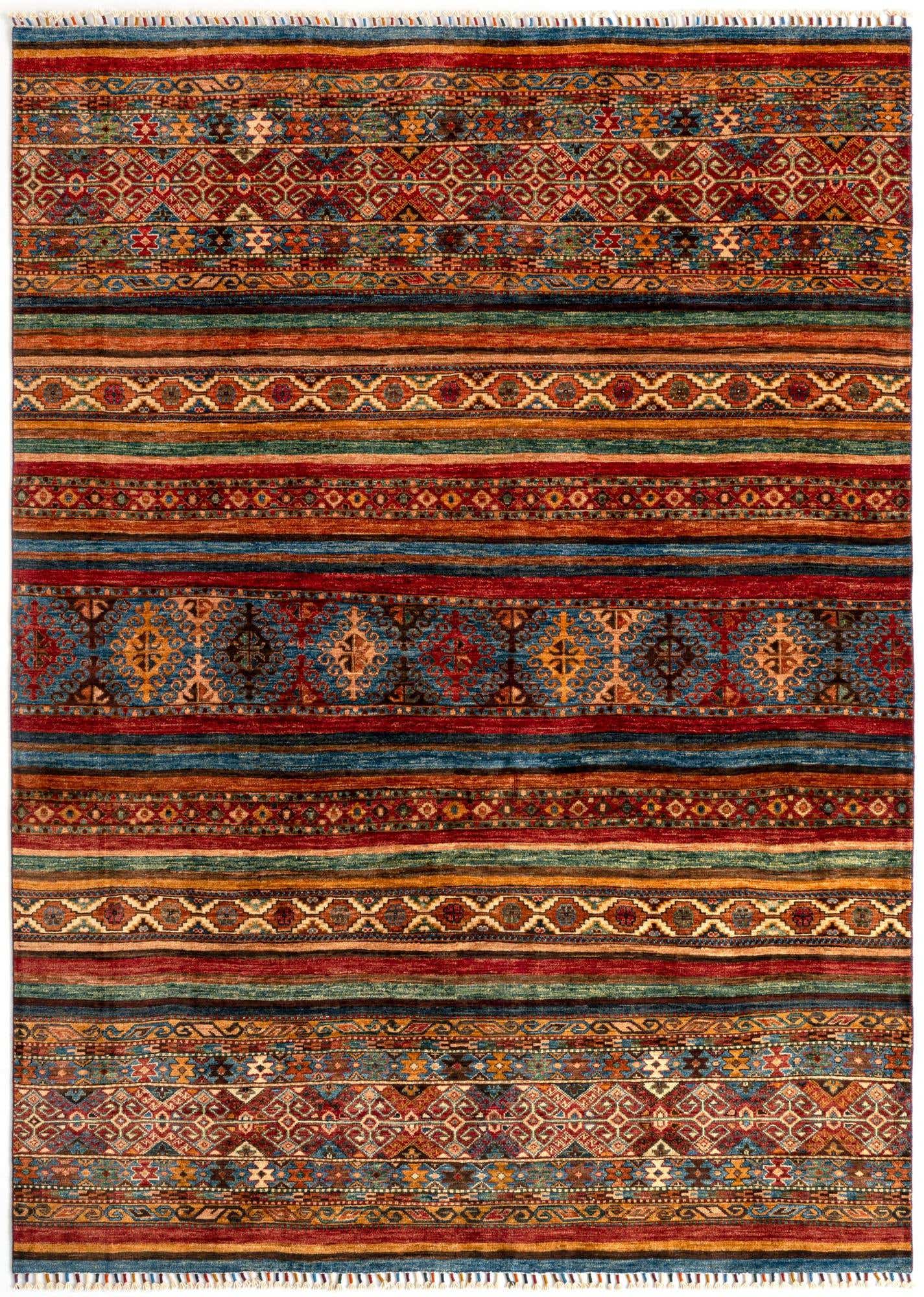 5' 8 x 8' Torkman Wool Rug