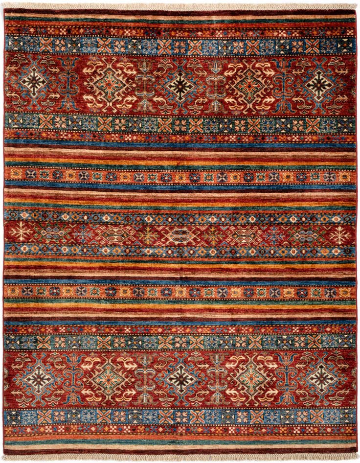 Detail image of 4' 11 x 6' 4 Torkman Wool Rug