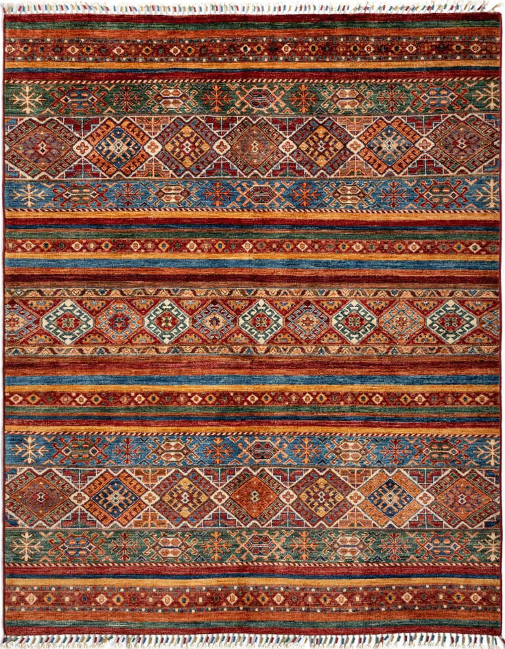 Detail image of 5' 2 x 6' 8 Torkman Wool Rug