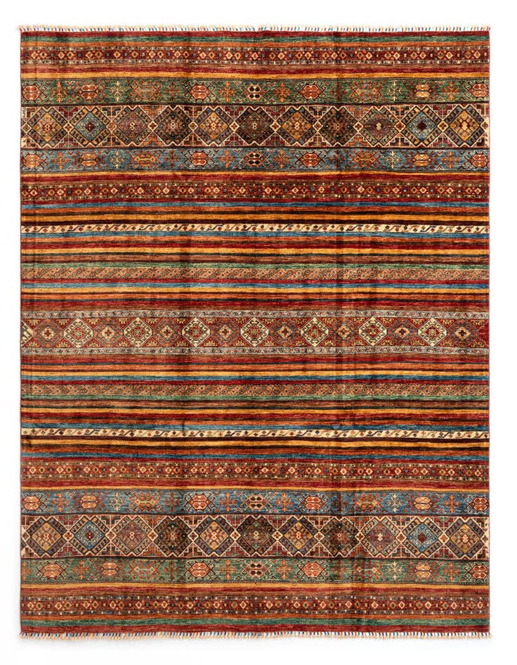 Detail image of 8' 2 x 9' 7 Torkman Wool Rug