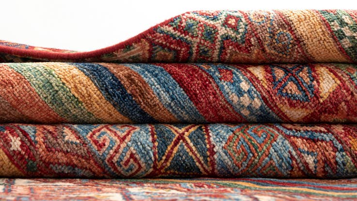 Detail image of 8' 3 x 9' 8 Torkman Wool Rug