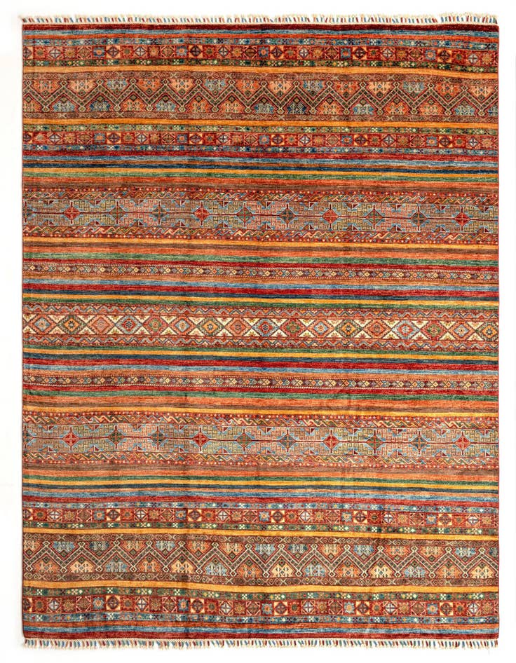 Detail image of 8' 3 x 9' 8 Torkman Wool Rug