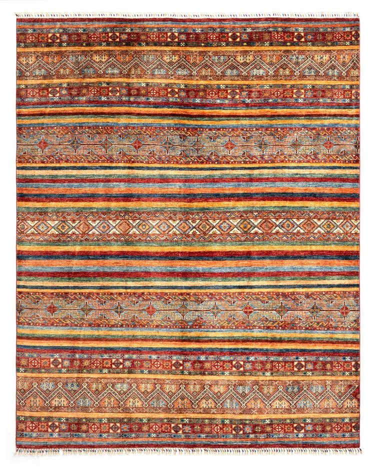 Detail image of 8' 2 x 9' 8 Torkman Wool Rug