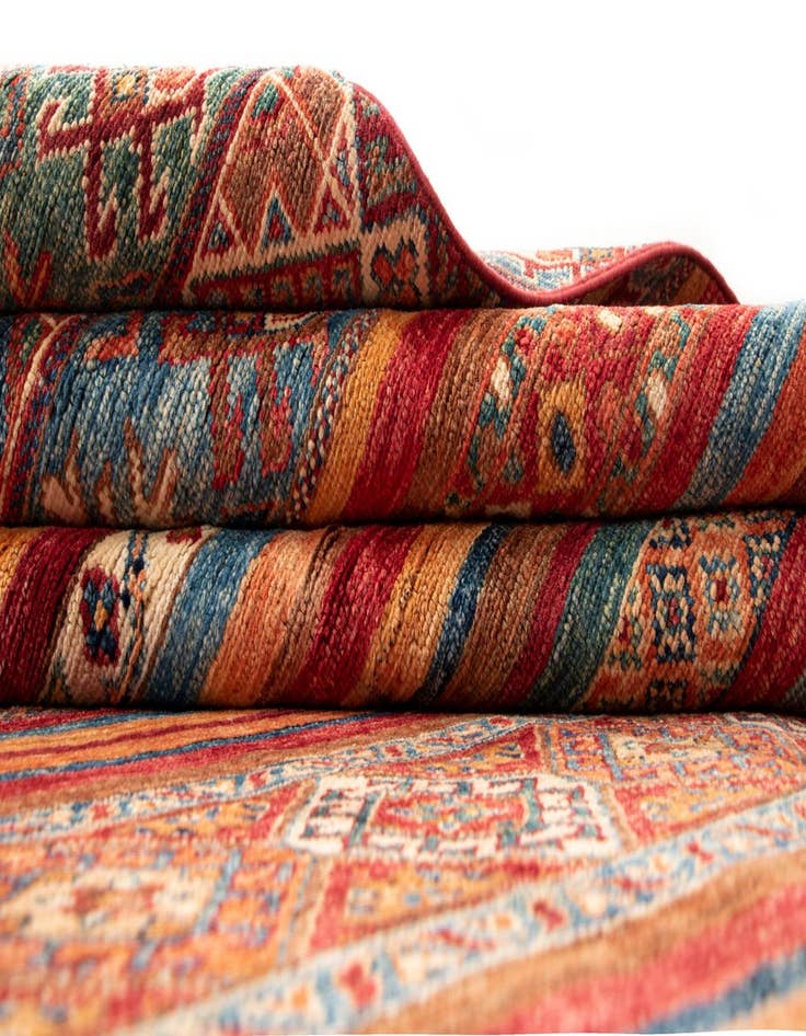 Detail image of 8' x 9' 10 Torkman Wool Rug