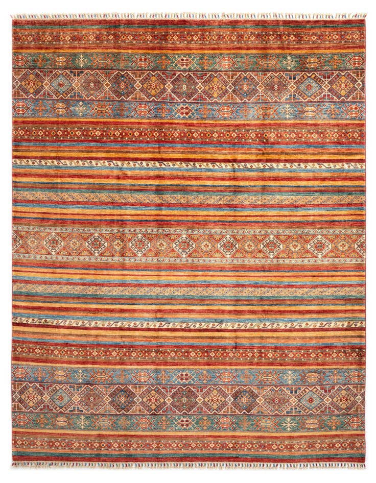 Detail image of 8' x 9' 10 Torkman Wool Rug