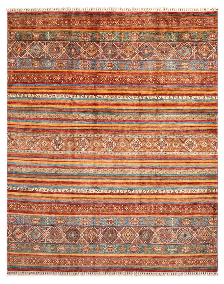 Detail image of 8' x 9' 10 Torkman Wool Rug