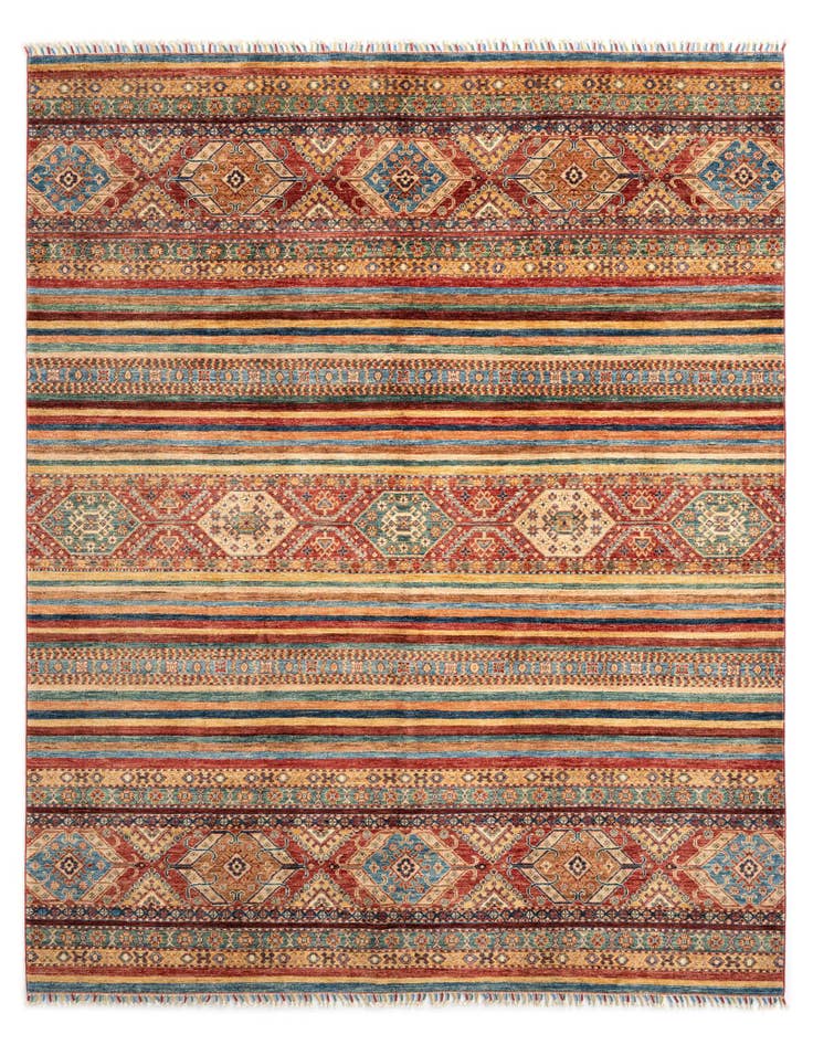 Detail image of 8' 1 x 9' 8 Torkman Wool Rug