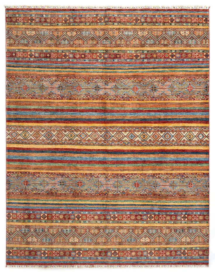 Detail image of 8' x 9' 9 Torkman Wool Rug