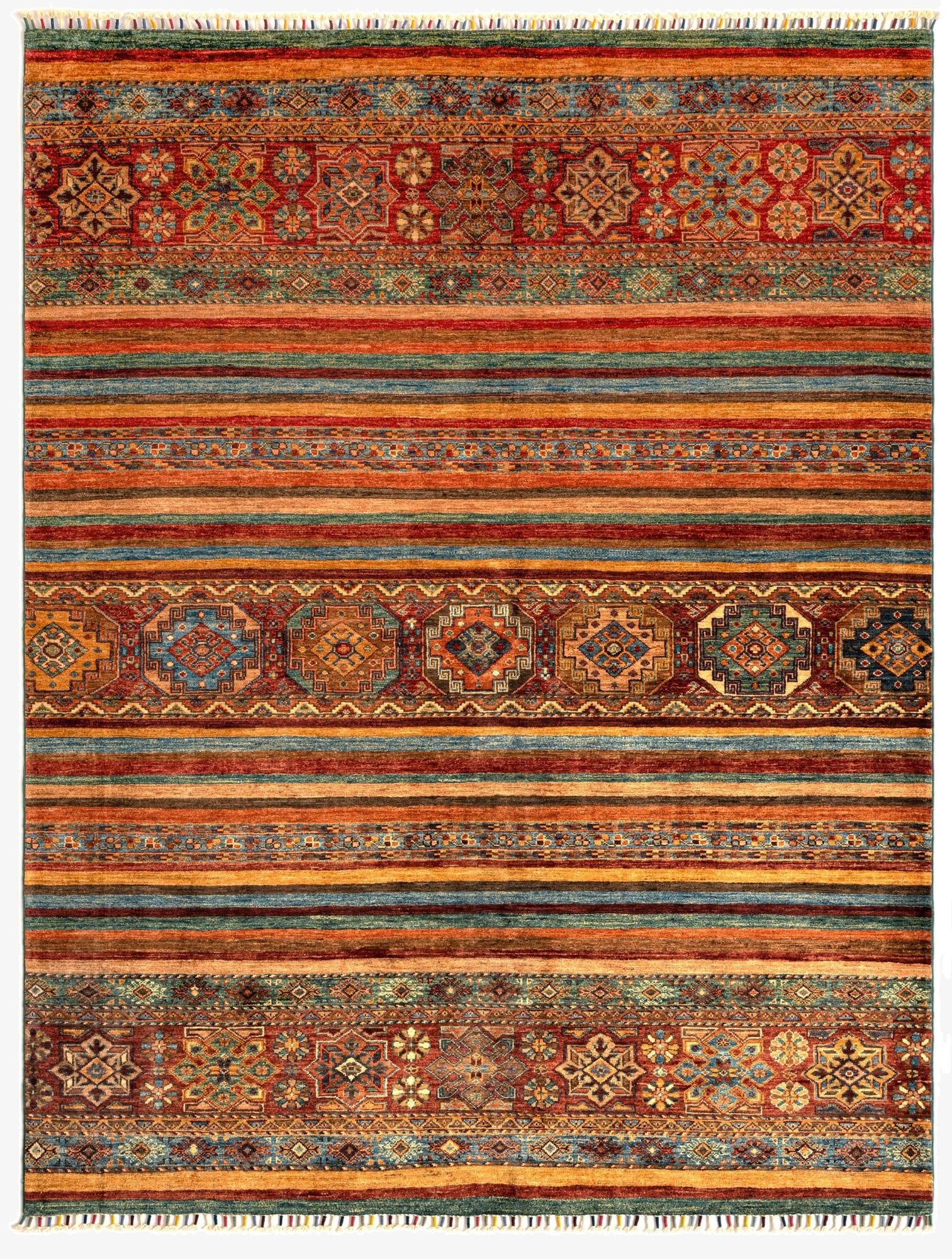 5' 9 x 7' 7 Torkman Wool Rug