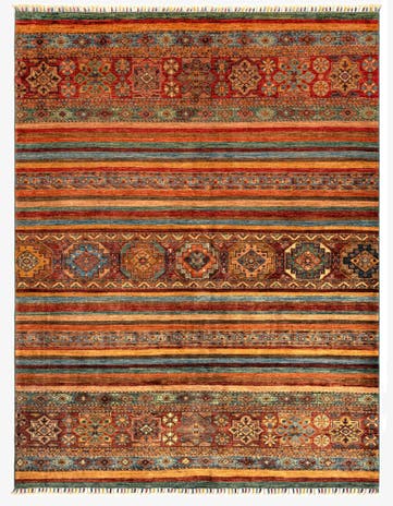5' 9 x 7' 7 Torkman Wool Rug