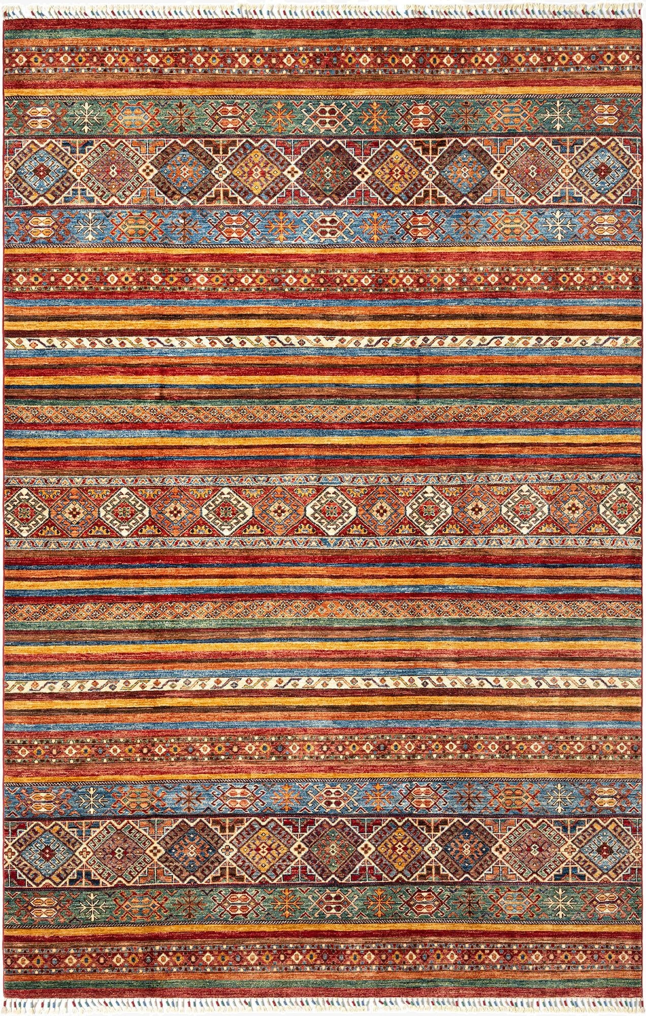 6' 8 x 10' 1 Torkman Wool Rug
