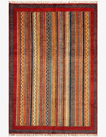 6' 7 x 9' 8 Torkman Wool Rug