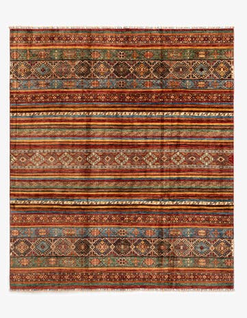 8' 2 x 9' 7 Torkman Wool Rug
