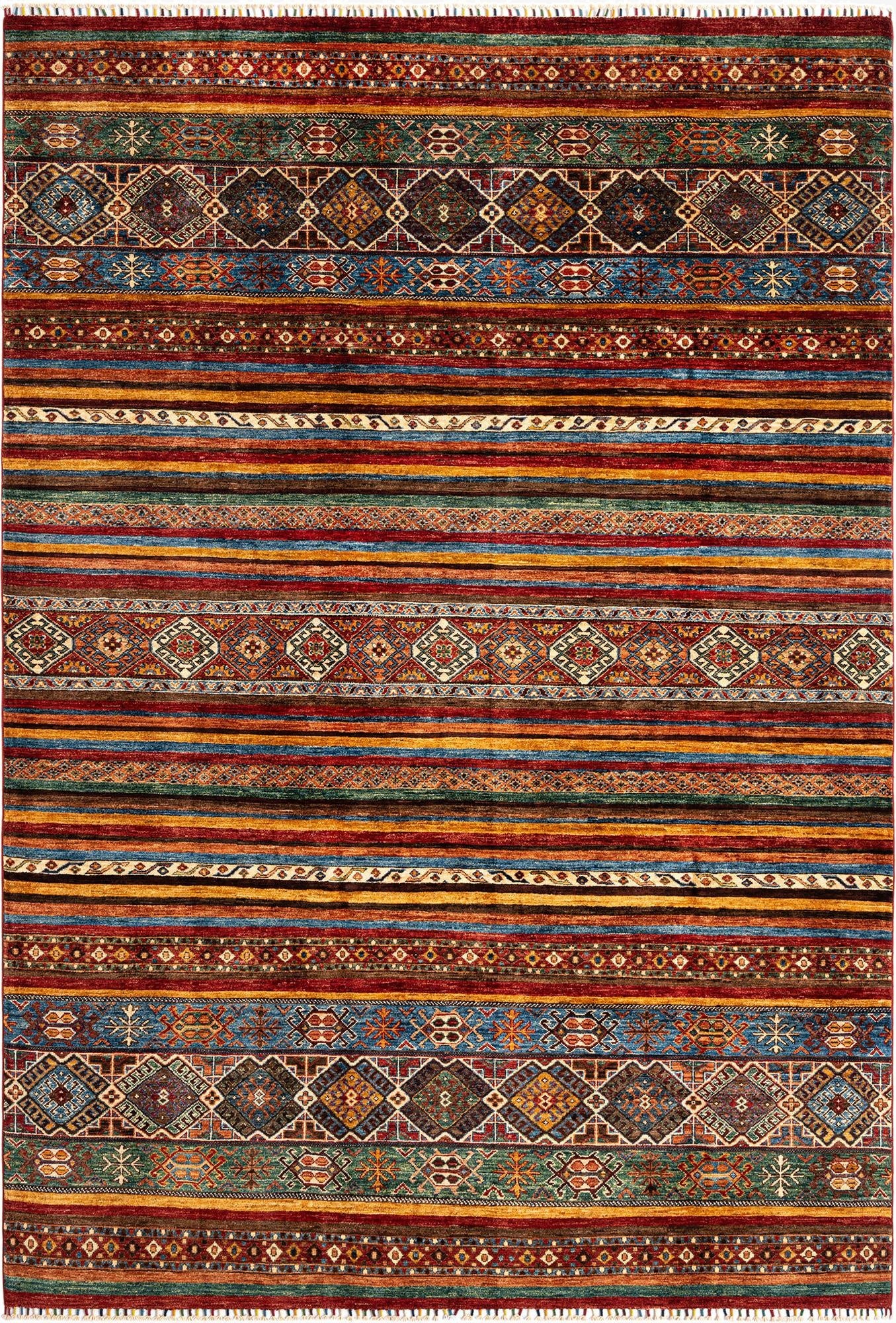 6' 9 x 9' 9 Torkman Wool Rug