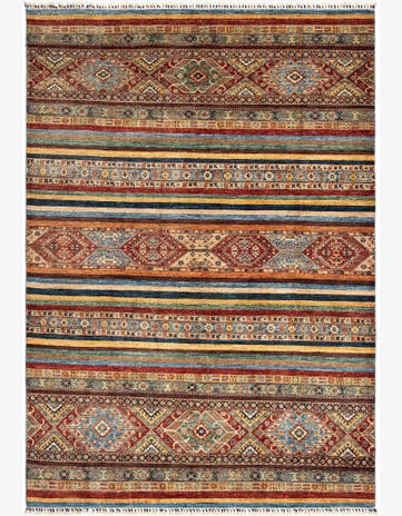 6' 8 x 9' 7 Torkman Wool Rug