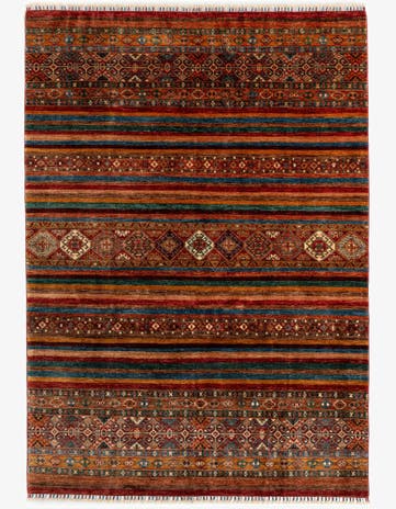 5' 8 x 8' 1 Torkman Wool Rug