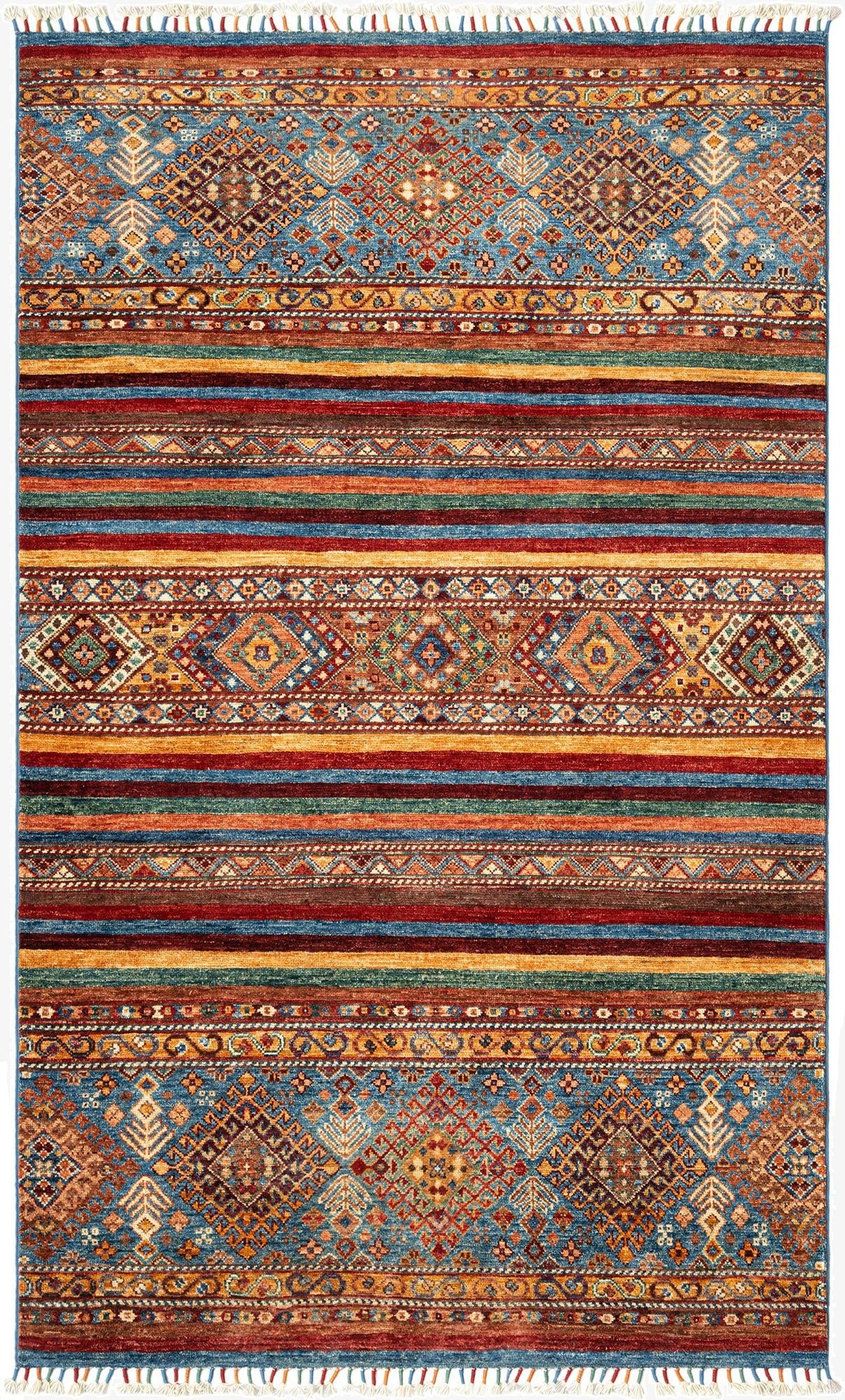 3' 10 x 6' 5 Torkman Wool Rug