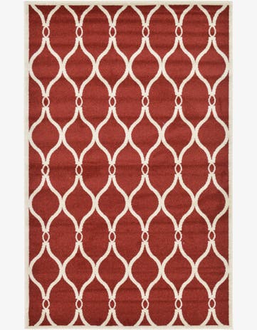 Red Trellis Rug