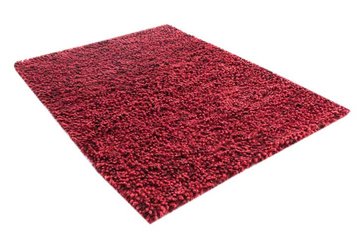 5' 3 x 6' 10 Hand Knotted Two-Tone Shag Rug