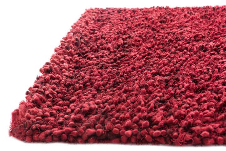 5' 3 x 6' 10 Hand Knotted Two-Tone Shag Rug