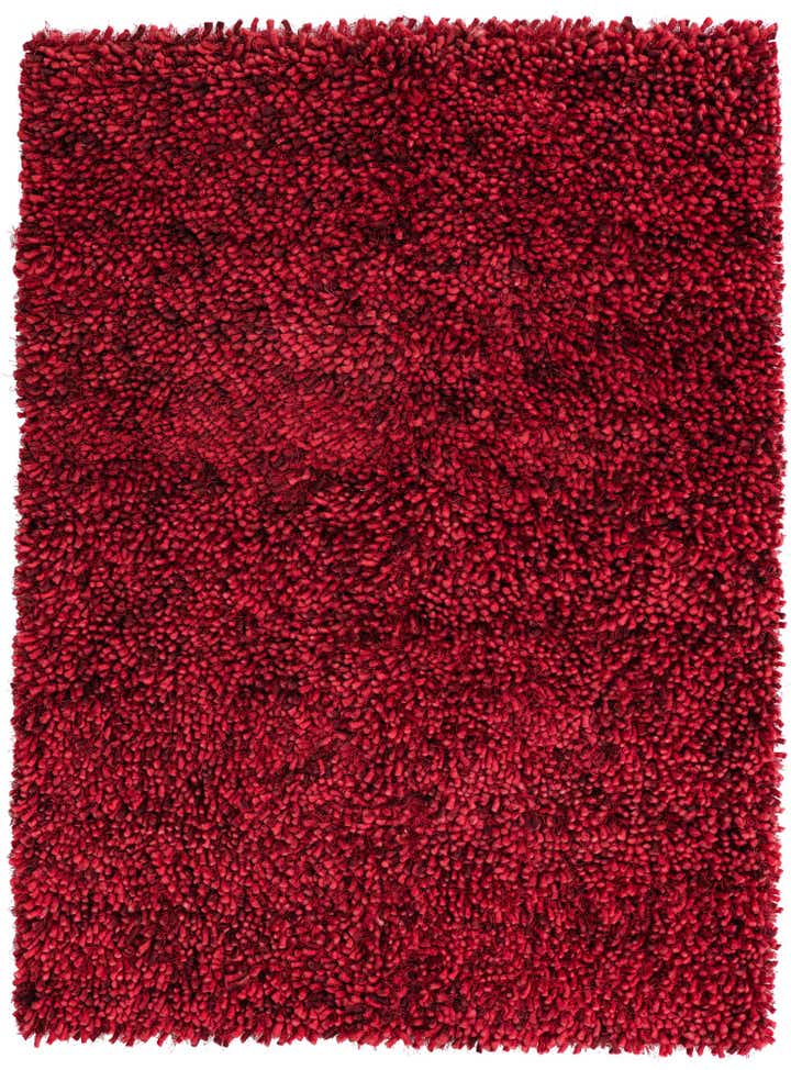 5' 3 x 6' 10 Hand Knotted Two-Tone Shag Rug