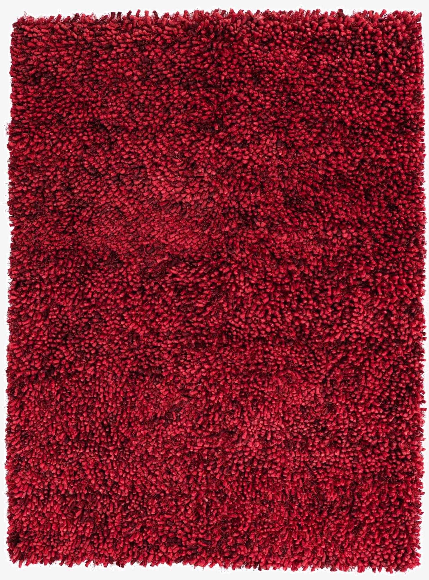 5' 3 x 6' 10  Hand Knotted Two-Tone Shag Rug