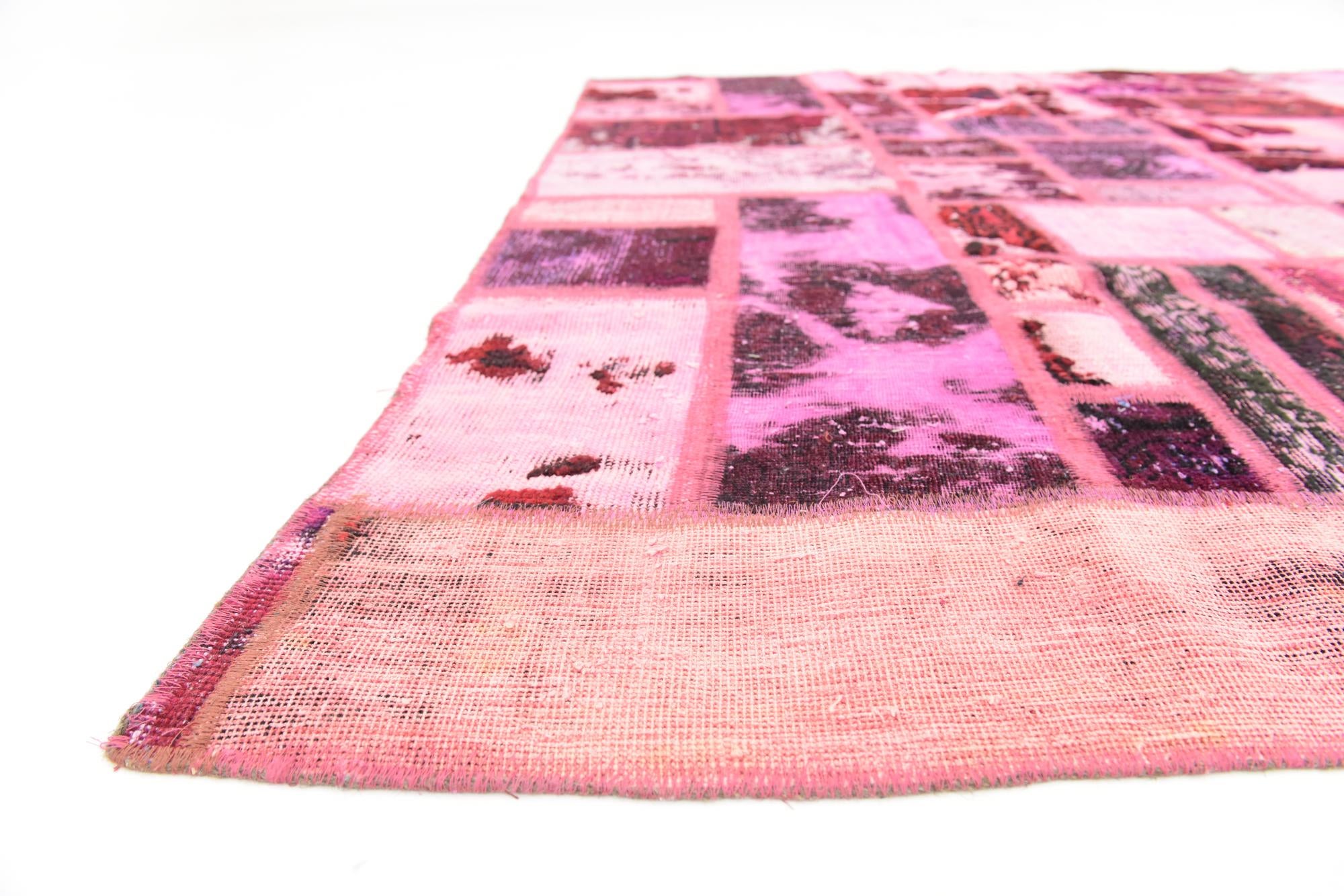 6' x 7' 6 Hand Knotted Ultra Vintage Persian Wool Rug