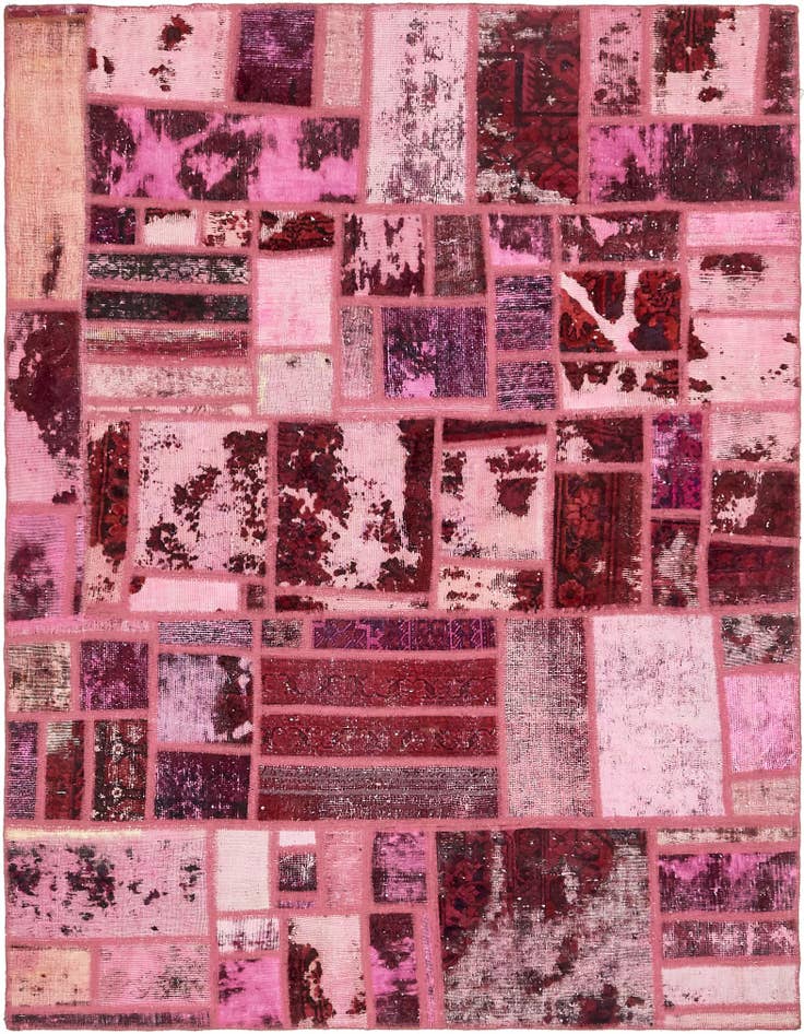 Detail image of 6' x 7' 6 Hand Knotted Ultra Vintage Persian Wool Rug