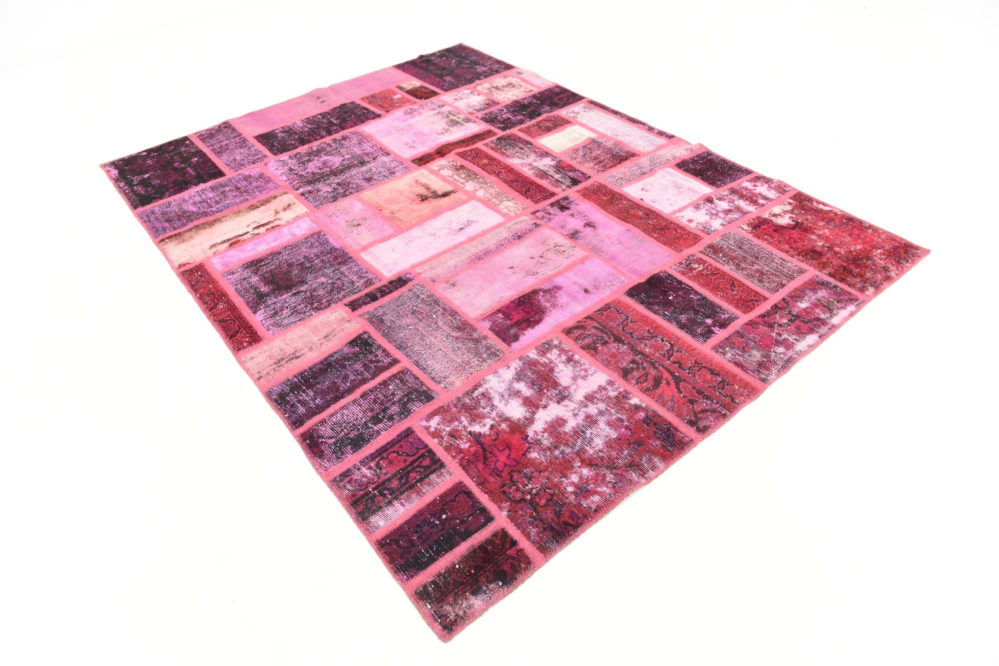 5' 9 x 7' 10 Hand Knotted Ultra Vintage Persian Wool Rug