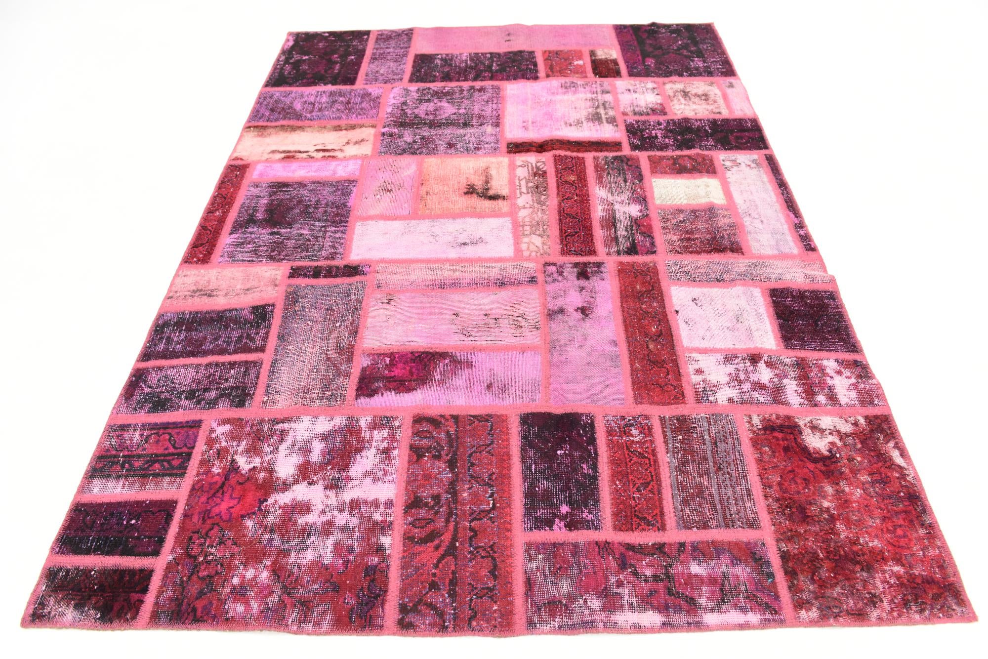 5' 9 x 7' 10 Hand Knotted Ultra Vintage Persian Wool Rug
