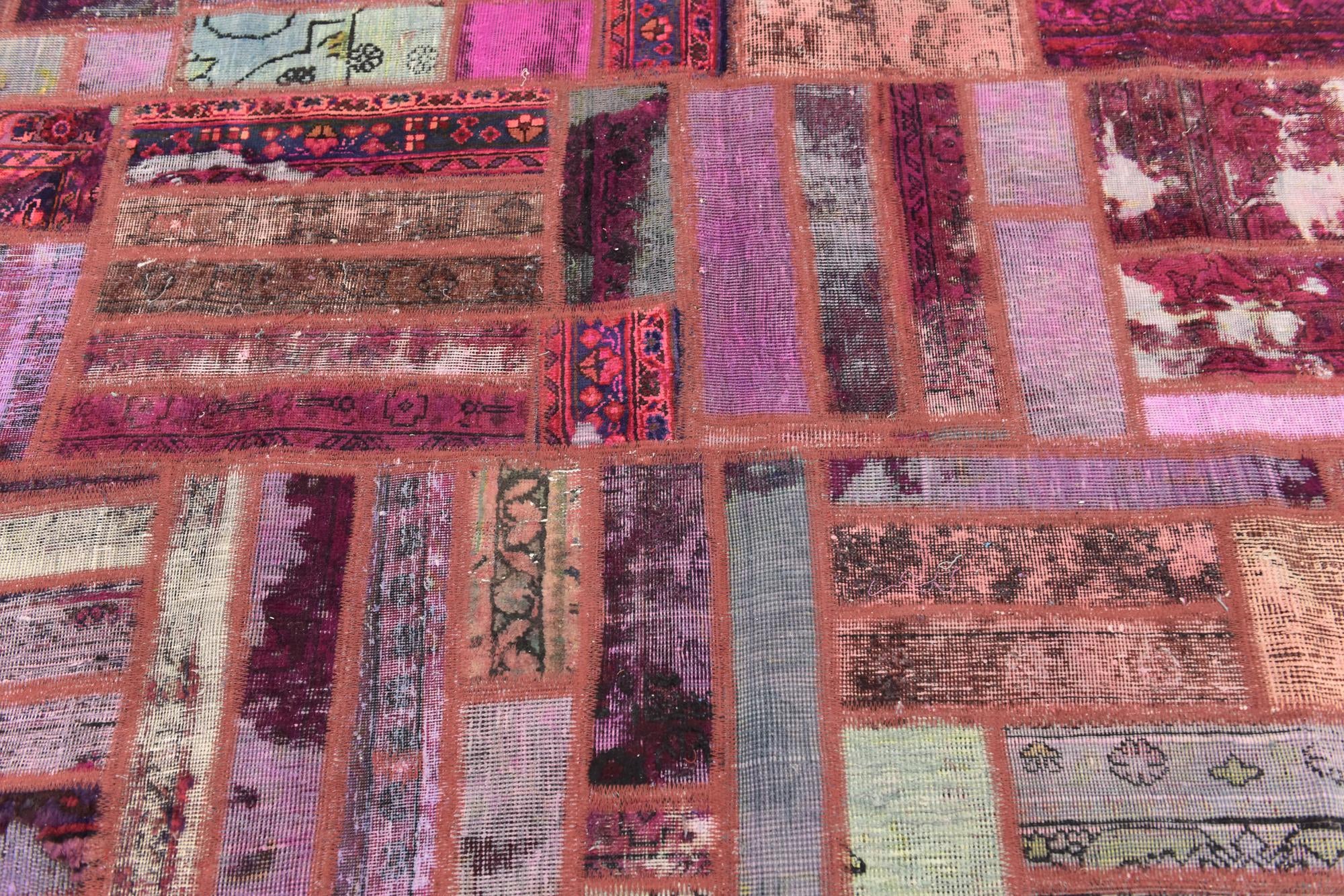 6' 3 x 7' 7 Hand Knotted Ultra Vintage Persian Wool Rug