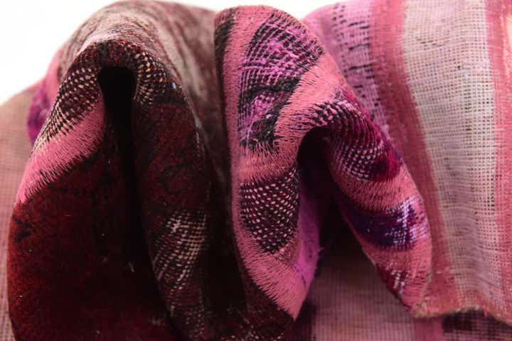 6' x 7' 5 Hand Knotted Ultra Vintage Persian Wool Rug