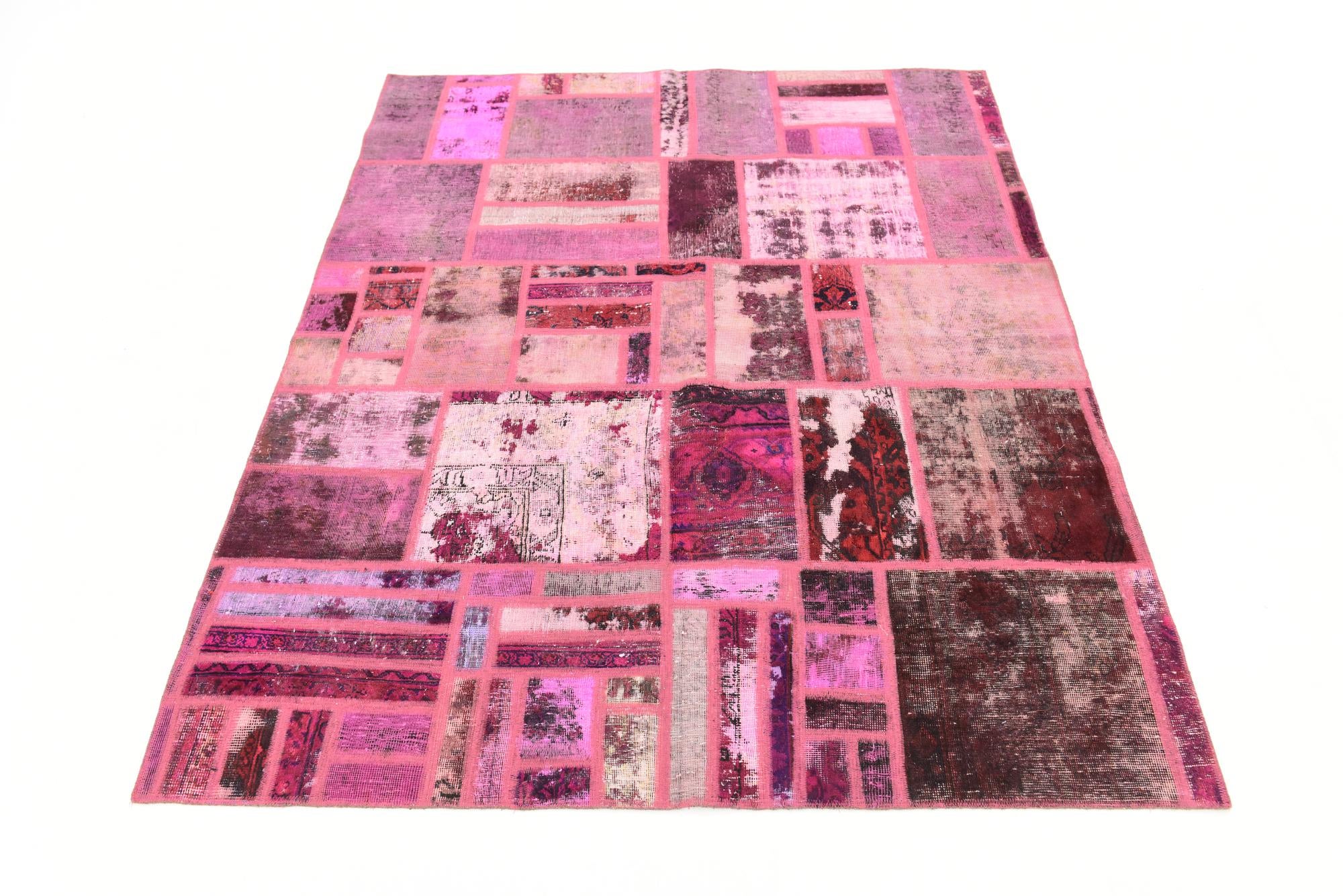 6' x 7' 5 Hand Knotted Ultra Vintage Persian Wool Rug