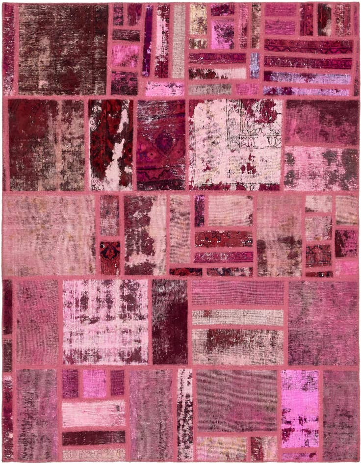 Detail image of 6' x 7' 5 Hand Knotted Ultra Vintage Persian Wool Rug