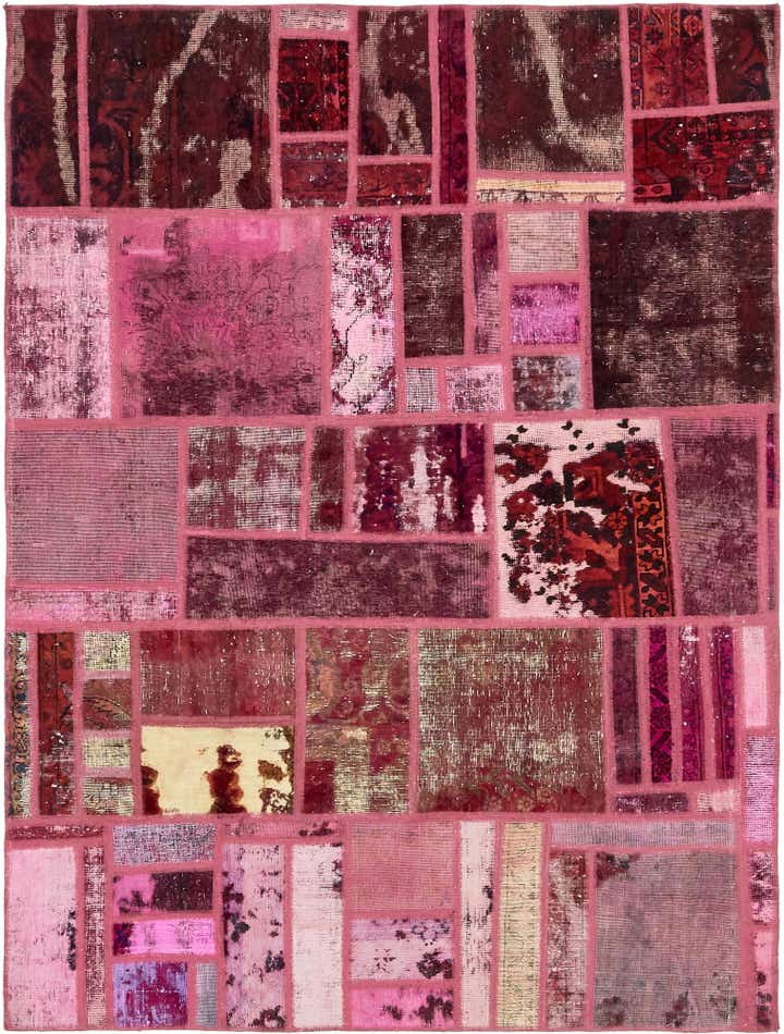 5' 10 x 7' 8 Hand Knotted Ultra Vintage Persian Wool Rug