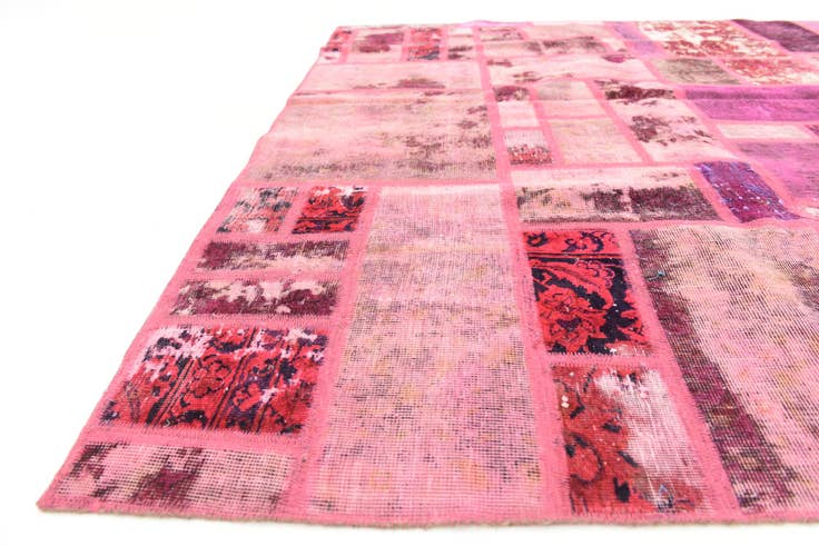 Detail image of 6' 2 x 7' 7 Hand Knotted Ultra Vintage Persian Wool Rug