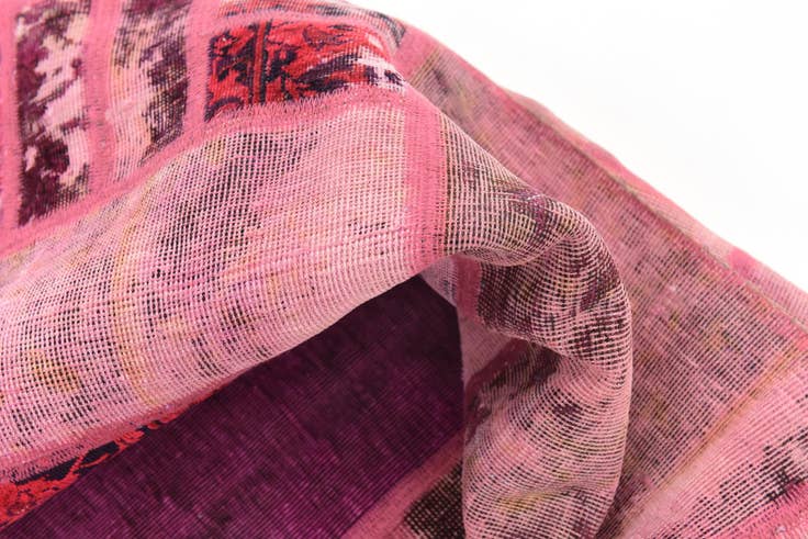 Detail image of 6' 2 x 7' 7 Hand Knotted Ultra Vintage Persian Wool Rug