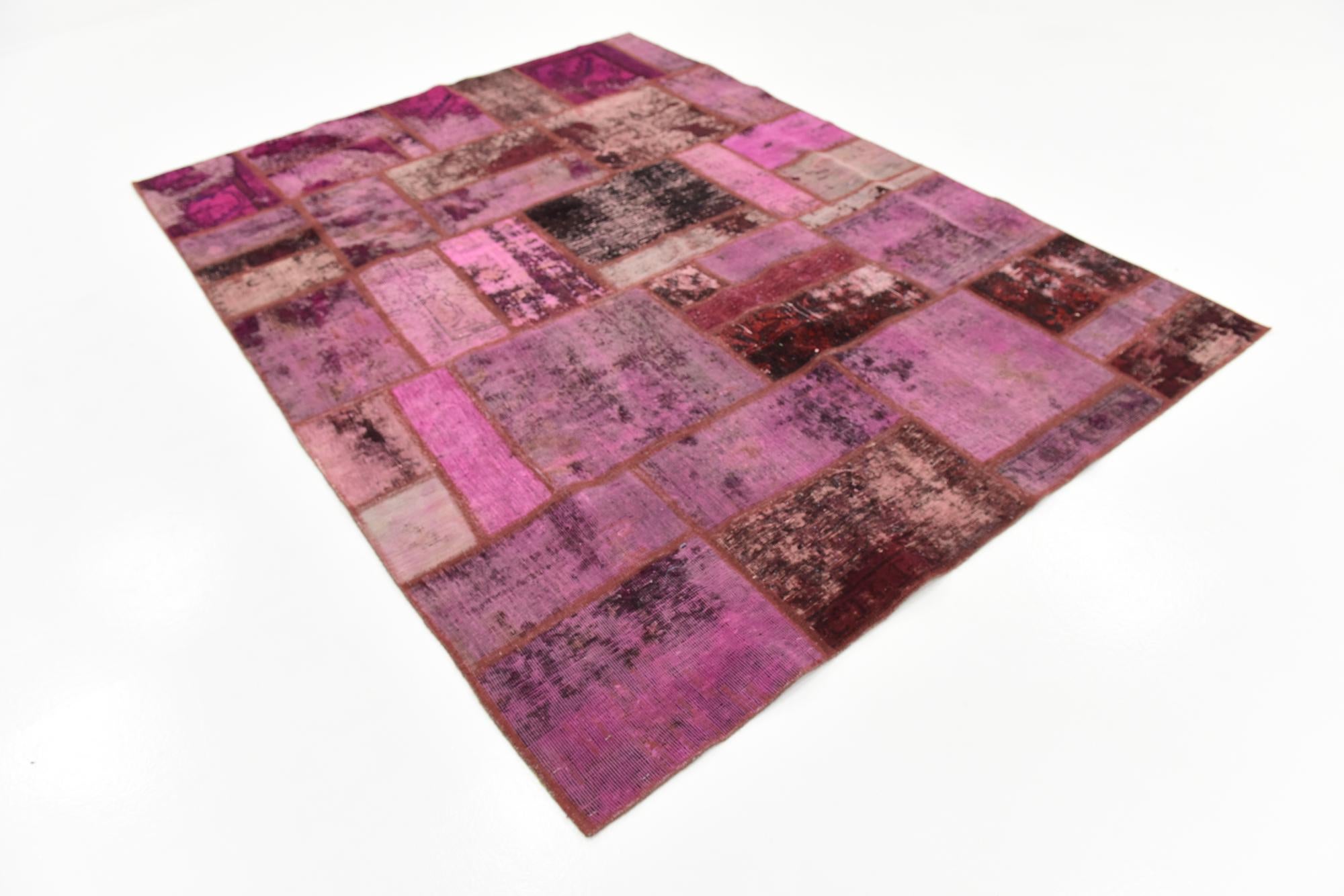 5' 10 x 8' Hand Knotted Ultra Vintage Persian Wool Rug