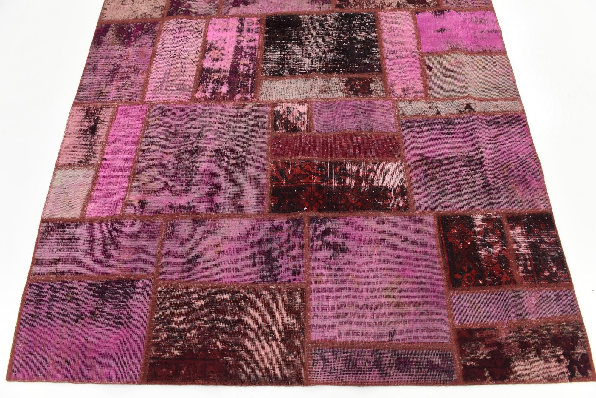 5' 10 x 8' Hand Knotted Ultra Vintage Persian Wool Rug