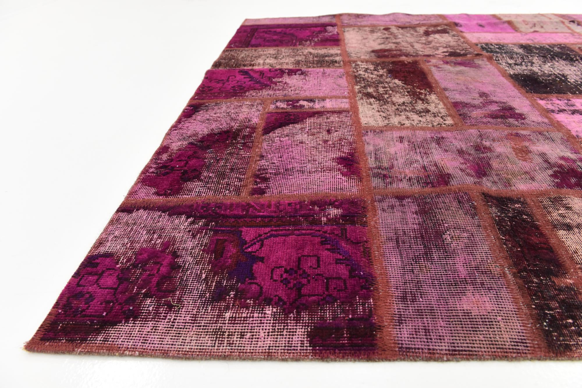 5' 10 x 8' Hand Knotted Ultra Vintage Persian Wool Rug