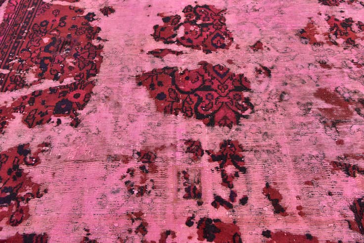 Detail image of 220cm x 315cm anudado a mano Ultra Vintage Alfombra Persa Lana