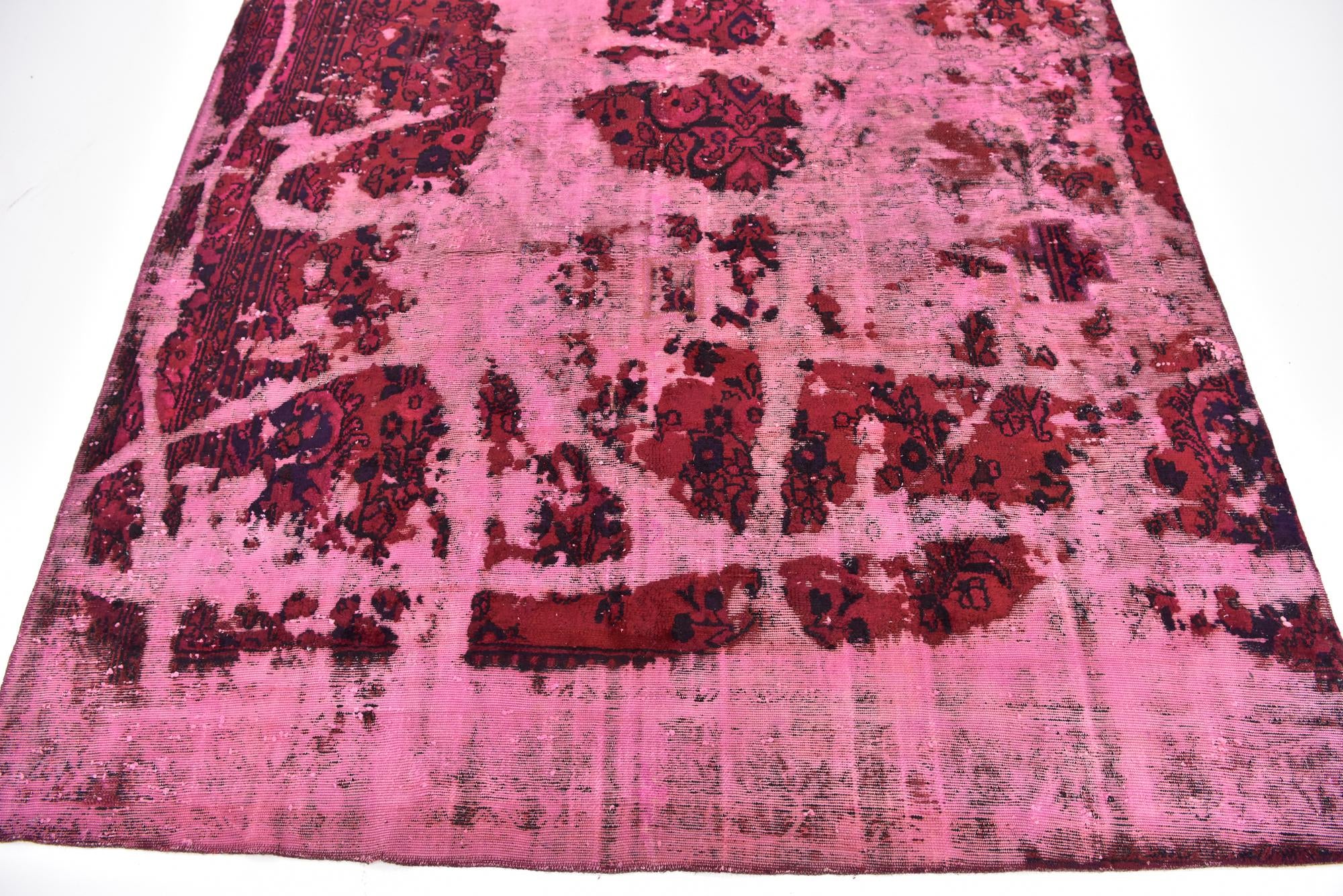 220cm x 315cm anudado a mano Ultra Vintage Alfombra Persa Lana