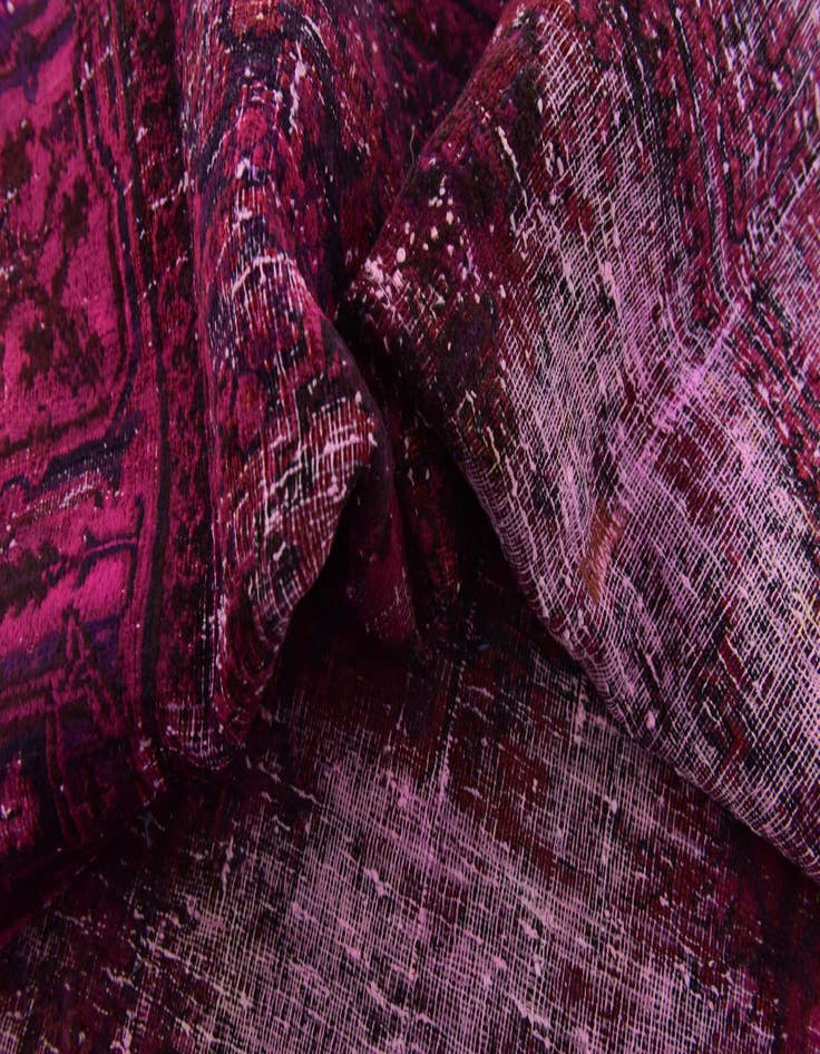 Detail image of 4' 2 x 5' 4  Hand Knotted Ultra Vintage Persian Wool Rug