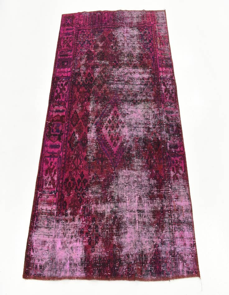 Detail image of 4' 2 x 5' 4  Hand Knotted Ultra Vintage Persian Wool Rug