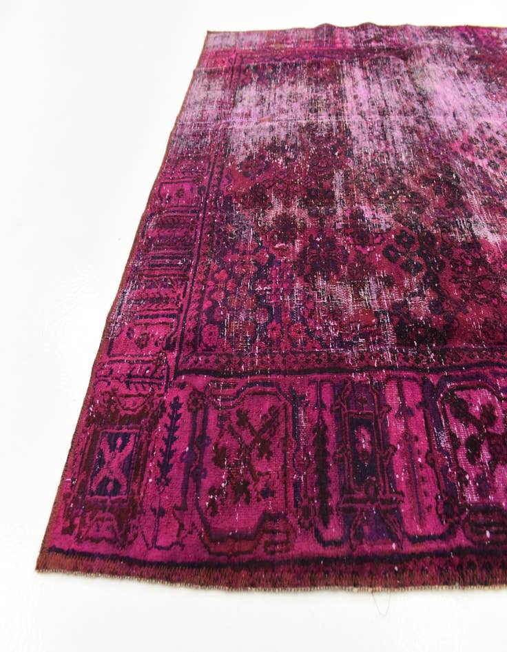 Detail image of 4' 2 x 5' 4  Hand Knotted Ultra Vintage Persian Wool Rug