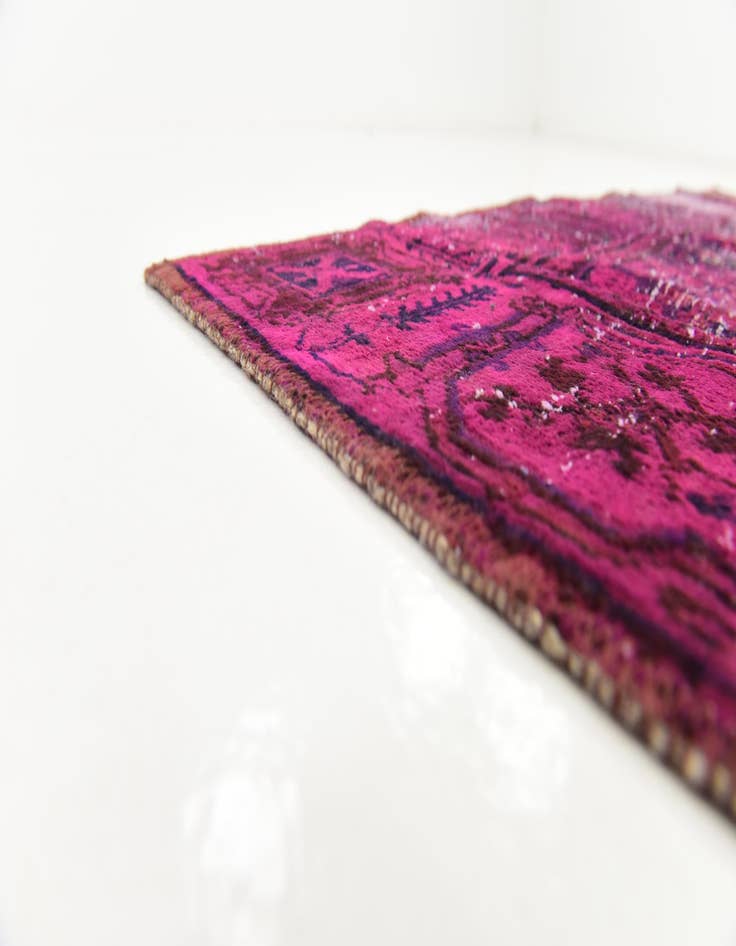 Detail image of 4' 2 x 5' 4  Hand Knotted Ultra Vintage Persian Wool Rug