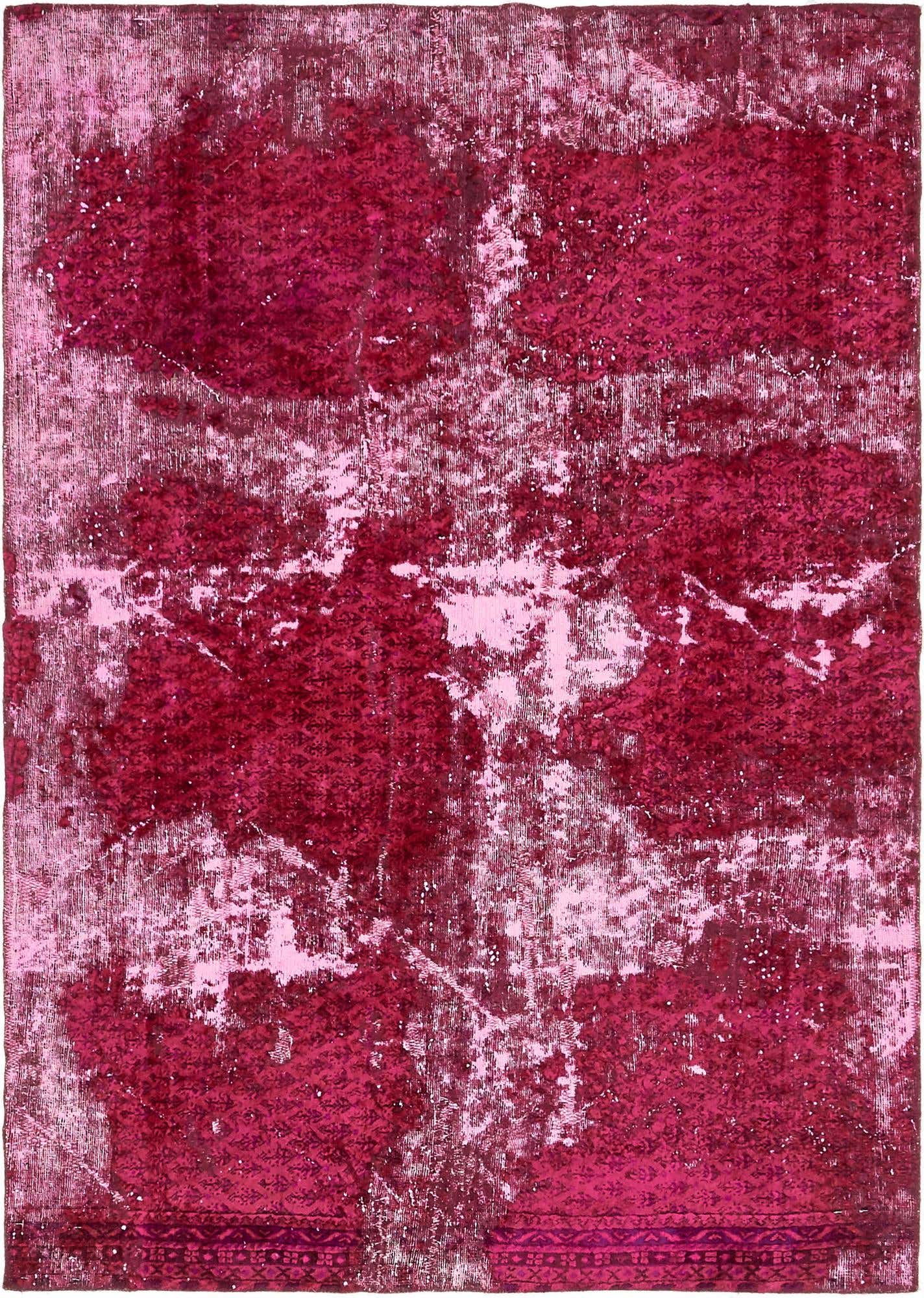 4' 7 x 6' 7 Hand Knotted Ultra Vintage Persian Wool Rug